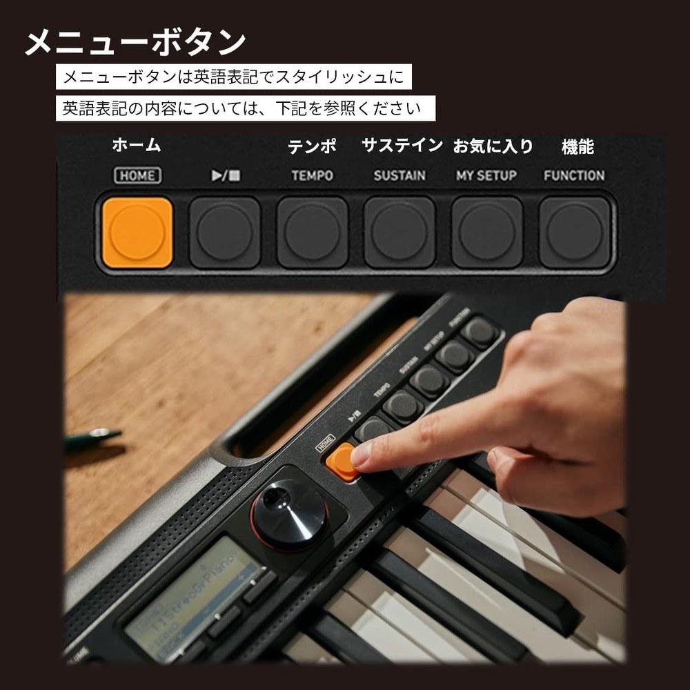 Casio Casiotone CT-S195 Electronic Keyboard 61-Key Portable Lightweight Compact 2-Way Power Supply Black