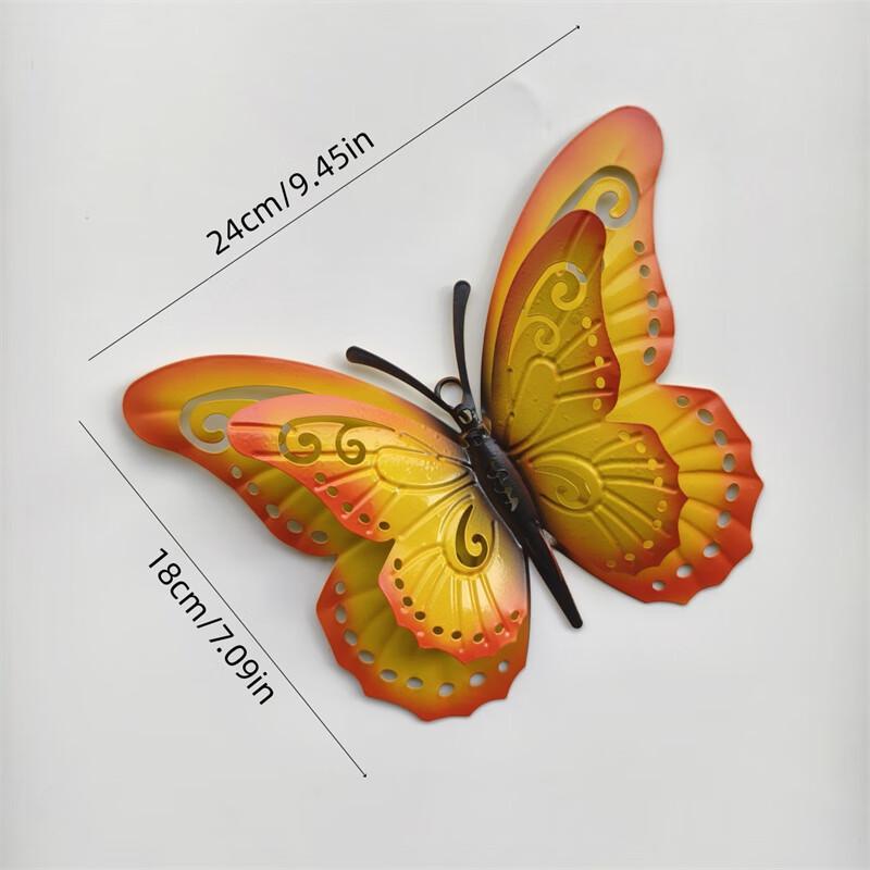 3D Double-Layer Hollow Butterfly Outdoor Decor (4-Pack)