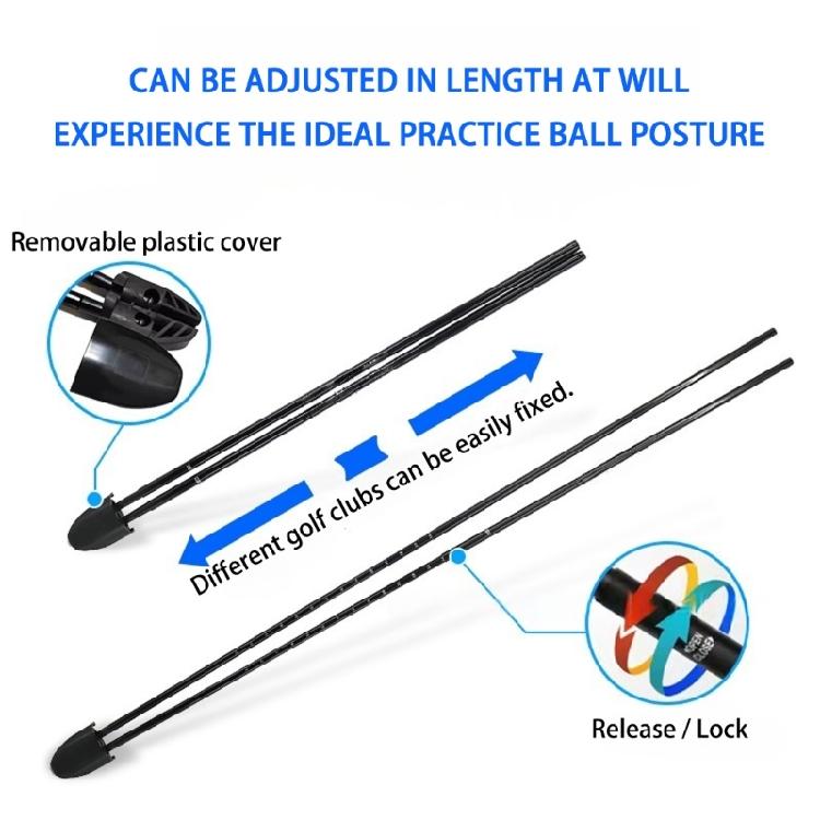 Adjustable Length Golf Puting Tool Golf Putter Trainer Armpits Postures Fixing Rod Putting Postures Corrector Enduring
