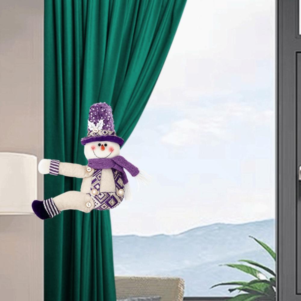 Reusable Sequined Curtain Buckle Cartoon Curtain Tieback Christmas Curtain Buckle Holiday Party