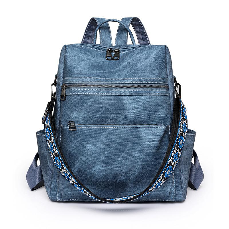 Cute Ladies' Backpack, Lightweight Girls' Retro Backpack, Large Capacity Casual Travel Dual-use Shoulder Bag