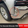 Front Fog Light Lamp Cover Trim For Chevrolet Silverado 1500   Chrome Car Head Foglight Bezel Trims Accessories