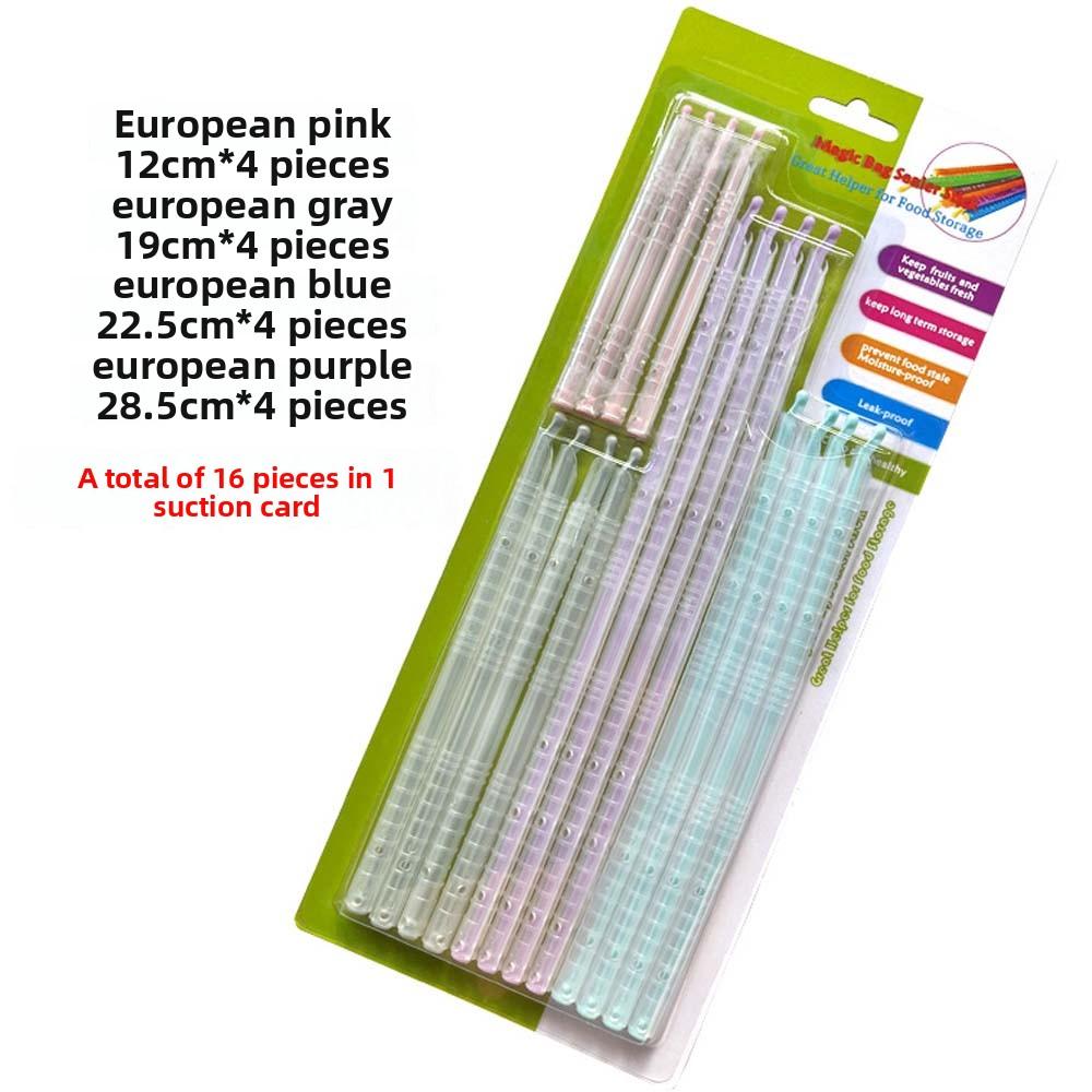 Packaging Sealer Stick Storage Sealer Clip Milk Powder Bag Food Seal Stick Seal Storage Clips Moisture-proof 16Pcs