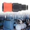 C Type Pneumatic Fittings Tube Quick Connectors Concealed Steel Detent Ball Double Stage Sealing Protect For Longevity