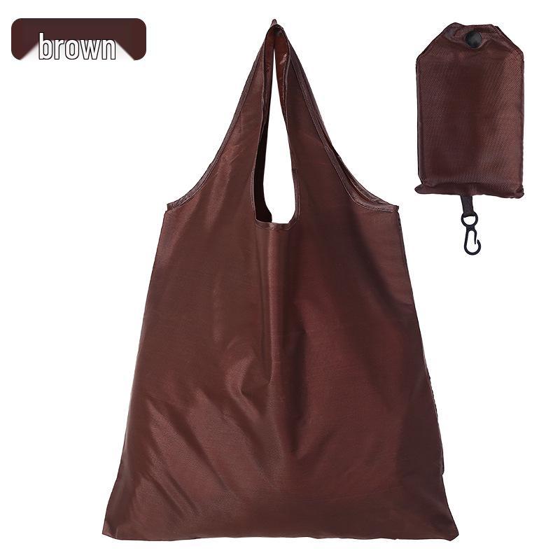 

Багаторазова водонепроникна складана сумка для покупок - Екологічна, Велика місткість, Тканина Оксфорд, Ідеальна для подарунків та зберігання кавовий