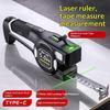 3-In-1 Laser Tape Measure 5M/16Ft, Green Laser, Type-C Charging, Auto Lock, Bubble Level For Diy, Construction & Home