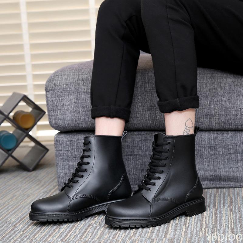 Short Tube Lace Up Women'S Shoes  Autumn New Casual Versatile Trend Design Sense Workwear Boots Women'S Shoes Platform Boots