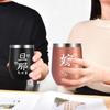 FILLING LUCK Wedding Wedding Pair Couple Airtight Stainless Steel Husband Vacuum Insulated Gift, Anniversary, Present, Birthday, Tumbler, Couple,