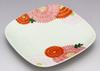 Arita Ware Koraku Kiln Individual Plates Chrysanthemum Design 97730