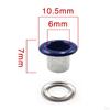 100 Pieces Hole Metal Eyelets Grommets Round Shape 6mm Accessories Tiny Grommet for Scrapbooking