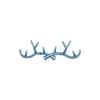 Retro Wall Mounted Iron Art Deer Antler Decorative Ironwork Hook Wall Key Holder Decoration Home Wall Decoration Clothes Rack