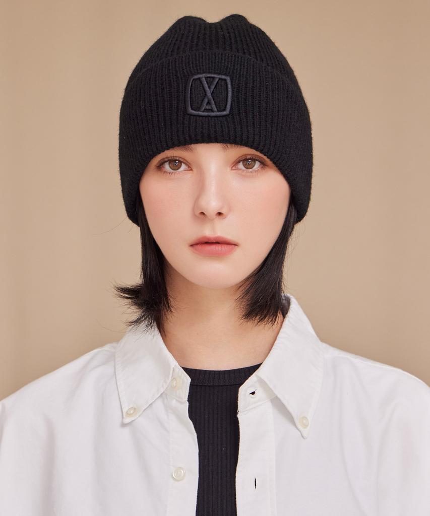 Bajal Va 3D Square Beanie Black