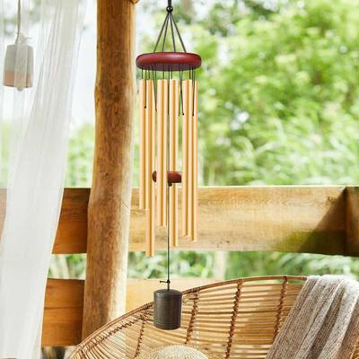 Aluminium Windspiele 26 Zoll Aluminiumrohre Veranda Windspiel Hof Garten Metall Bass Dekorativer Anhänger Windspiele