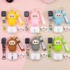 TWS-K84A Wireless Bluetooth Earphones with Cartoon Mini Coin Purse and Colorful Silicone Keychain Pendant
