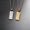 Bijoux Hip Hop Européens et Américains Pendentif Dollar Riche Petit Billet Collier pour Homme