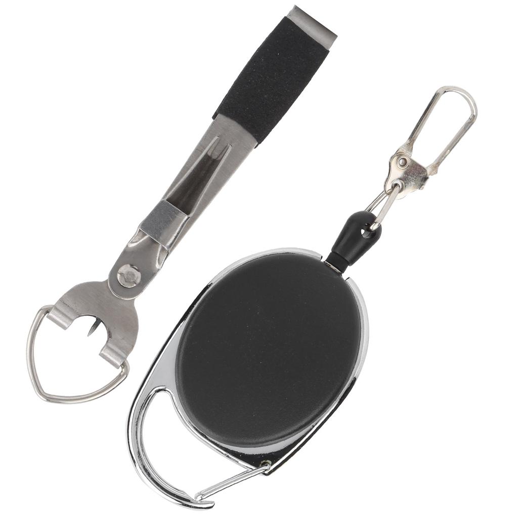 Instrument 3 în 1 din oțel inoxidabil și ABS pentru pescuit cu noduri rapide pentru tuns, cu breloc