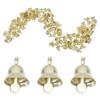 100 pcs Gold Metal Jingle Bells For Christmas Decorations 2025 Christmas Tree Decorations DIY Hanging Bell Christmas Ornaments