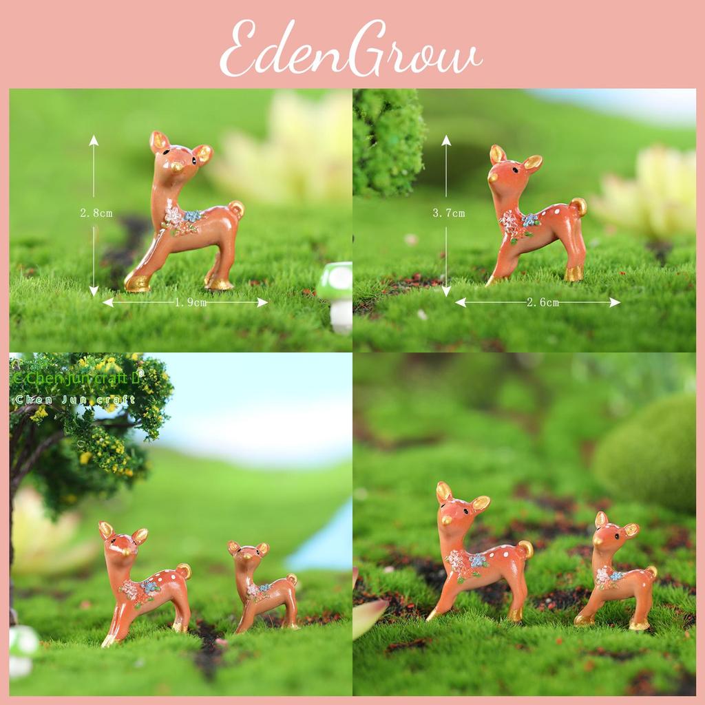 Niedliches Cartoon Harz Reh Moos Mikrolandschaft DIY Weihnachts-Bastelmaterial