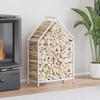 VidaXL Firewood Rack White 60x25x90 Cm, Fireplace Log Holder, Log Holder, Log Rack, 864308