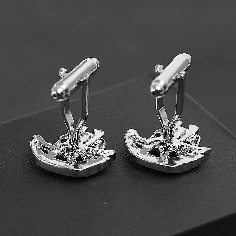 Men's French style cufflinks, shirt cuff rivets, pure copper metal sailboat cufflinks, custom-made from your design P1004