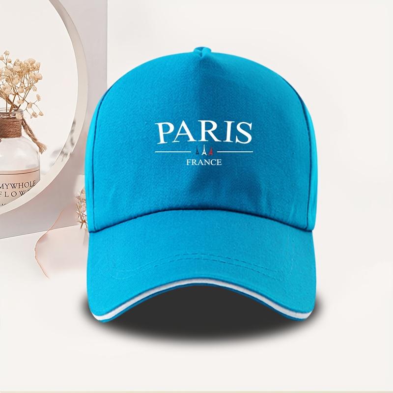 Paris France Eiffel Tower Print Baseball Cap Unisex Polyester Outdoor Casual Duckbill Hat