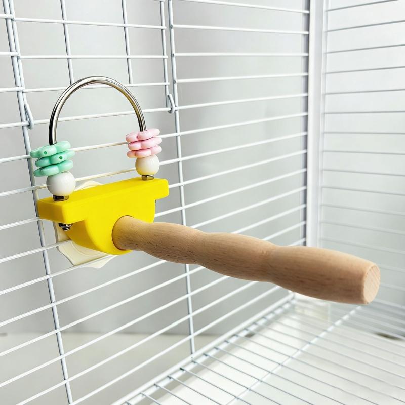 Durability Wooden Parrots Gym Interactively For Climbing Jumping And Playing Helps Prevent Boredom In Pet Birds