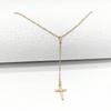 Fashion Personality Retro Lip Chain Versatile Exquisite Women, Simple Cross Pendant Necklace