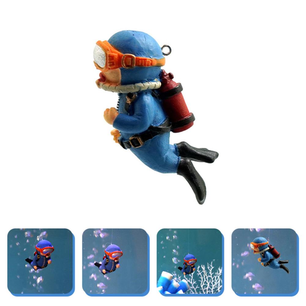 Resin Aquarium Mini Floating Diver Fine Craftsmanship Exquisite Details Fish Tank Layout Prop Underwater World Ornaments