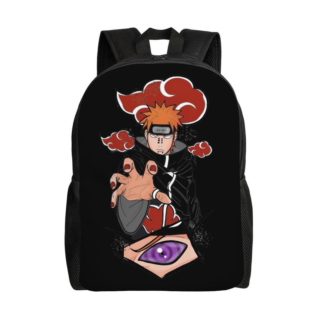 3D Printing N-Narutoes Akatsukis Backpack for Girls Boys Anime College School Travel Bags Men Women Bookbag Fits 15 Inch Laptop