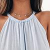 Collana da Donna con Ciondolo a Stella a Cinque Punte, Catena Choker, Gioiello, Regalo