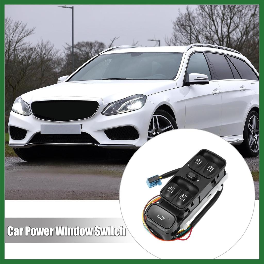 Motoforti A2098203410 20982034109116 Car Master Power Window Switch Front Driver Side for Mercedes-Benz CLK320 CLK350 CLK430 CLK500 CLK55 CLK550
