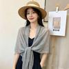 Korean Style Ice Silk Triangle Shawl – Lightweight Summer Sun Protection Outerwear