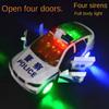 Electric Police Car Toy Children Open Police Car with Siren Car Electric Universal To Police Car Boy Gift