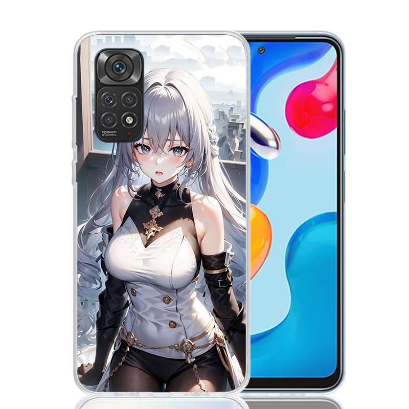 Honkai Star Rail Bronya Rand Phone Case For Xiaomi Redmi Note 15 14 13 12S 12 Pro Plus 11S 11E 11 11T 10S 10 Art Soft Pattern Co