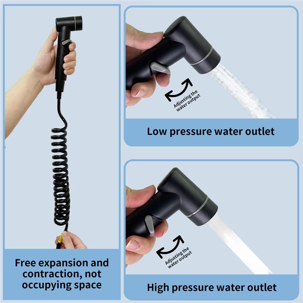 Dual Outlet Angle Valve Toilet Cleaning Sprayer Set Portable Cold Water Bidet Handheld Bathroom Accessories Anna Shower