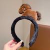 Cute Pony Plush Headband Year Of The Horse Hair Accessories Face Washing Makeup Photo Props Children'S Hair Acc