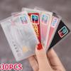 30PCS Transparnt Card Cover Protective Holder PVC Waterproof Credit ID Business Card Protection Document Id Badge Case