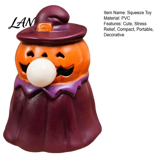 Stress Relief Ghost Toys Halloween Squeeze Toy, Bubble Pop Pumpkin Figurine, Cute Toy for Decorative Desk Accessories Kids, Decor Classroom
