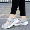 Large Size Summer Women's Casual Shoes Lightweight and Shallow Mouth Medium Walking Shoes Soft-soled Grandma Shoes