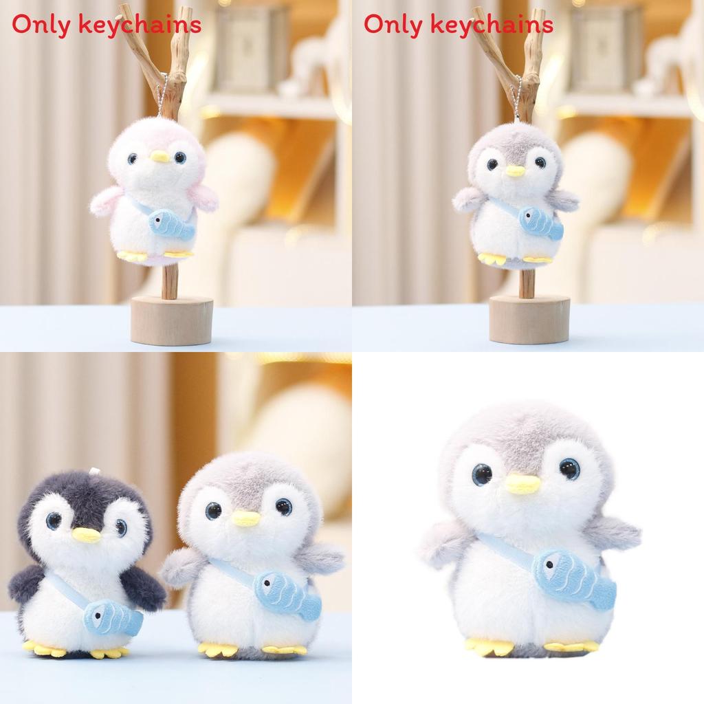 Cute Penguin Plush Doll With Pp Cotton Filling For Kids Gift And Bag Accessory