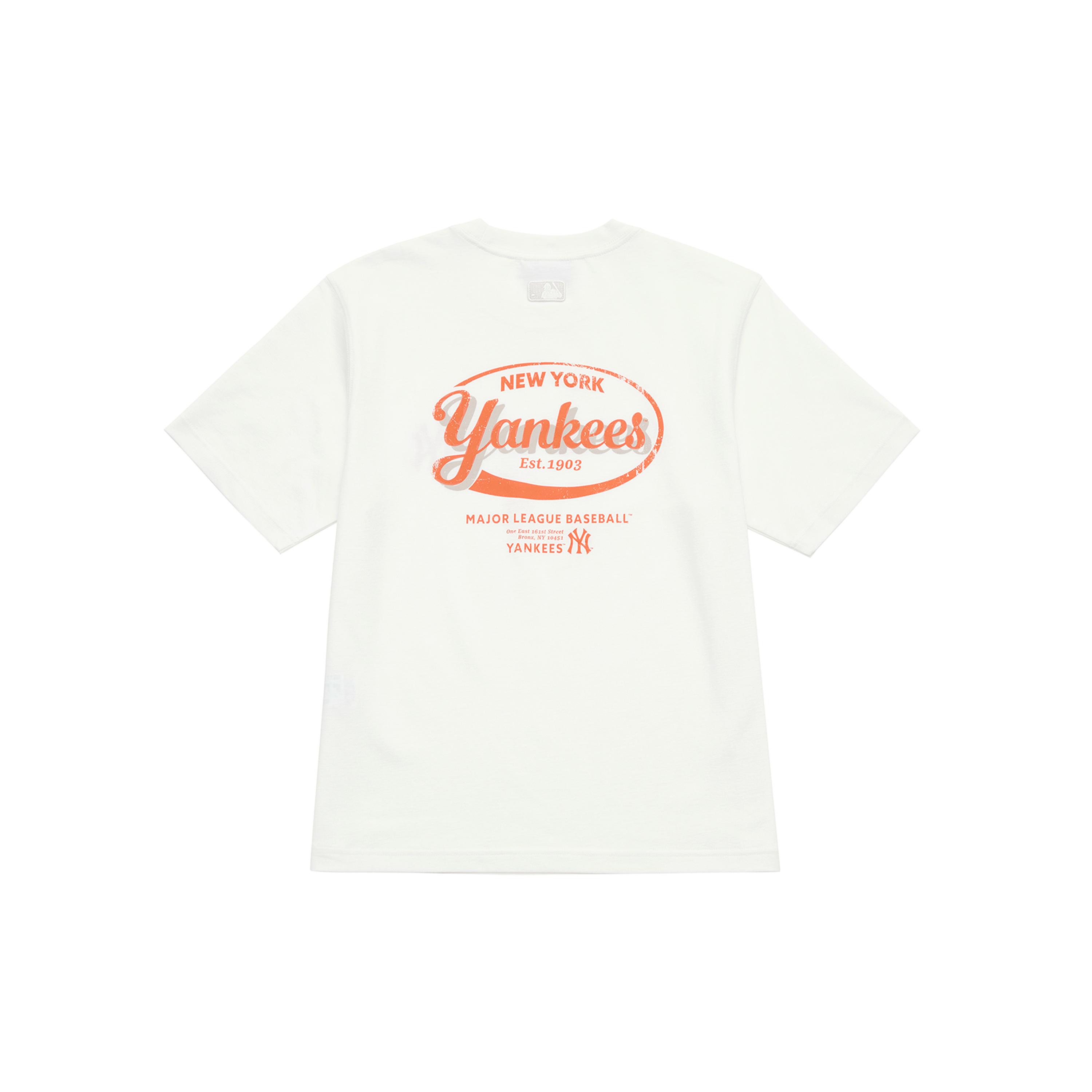 MLB Preppy Style Collection New York Yankees SS26 T Shirt Unisex 3ATSV1263-50IVS M