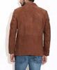 Party Work Wear Formal Brown Men's Genuine Soft Suede Leather Blazer Handmade
