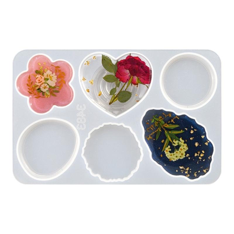 Glue Dropping Mold for Airbag Phone Bracket Diy Seamless Adhesive Resin Phone Bracket Base Silicone Mold with Support