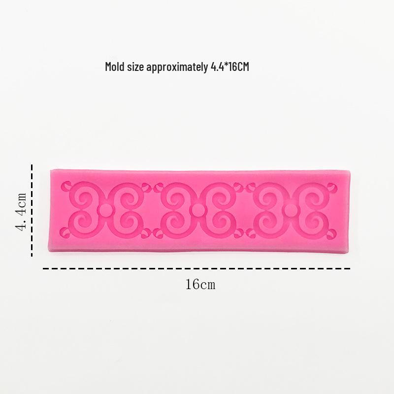 Vintage Pattern Fondant Silicone Mold Cake Border Decoration Set