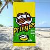 Snack P-Pringles Handtuch Ultrafeine Faser Schnelltrocknend Saugfähiges Handtuch, Strand Schwimmen Urlaub Strandhandtuch