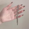 2024 Summer Women's Zircon Collarbone Necklace and Light Luxury Earrings with Bracelet – Trendy High-End Accessories.