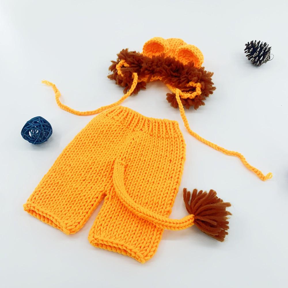 Baby Lion King Costume: Orange Lion Outfit with Props for Children's Photography