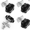 Saddlebag Locks Theft Deterrent Saddle Bag Mounting Screw Bolt Black Compatible