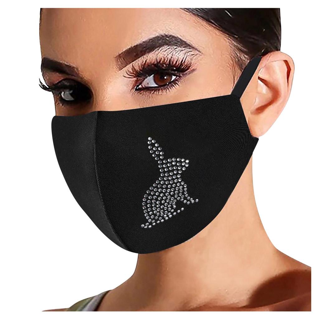 1PC dámská módní maska ​​s horkým diamantem