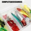 Tackle Box Soft Fishing Lures Kit Hook Set Silicone Soft Lures Hooks  Sea Equipment